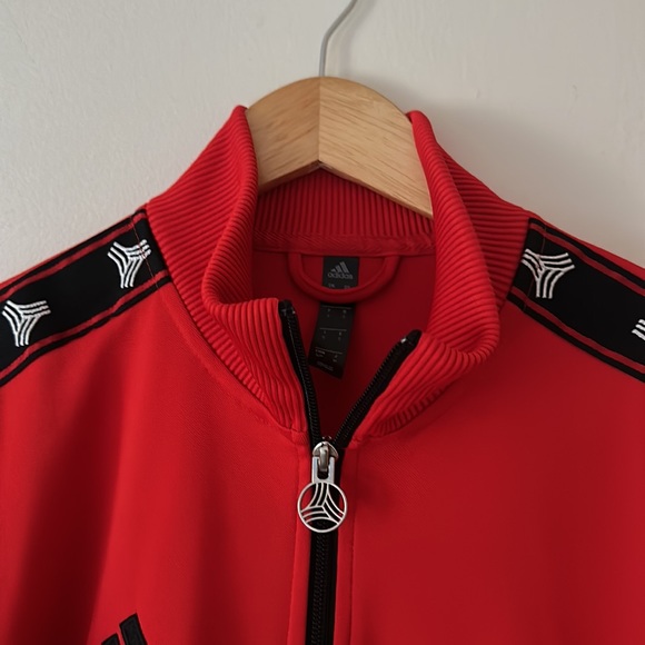 Adidas Performance Long Sleeve Red Jacket - Picture 2 of 5